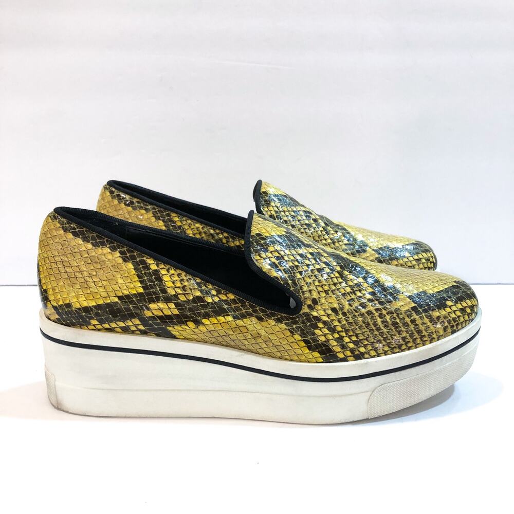 Stella Mccartney Binx Snake Print Python Wedge Pl… - image 2
